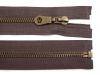 Antique Brass Zipper 6mm open-end 60cm (jacket)