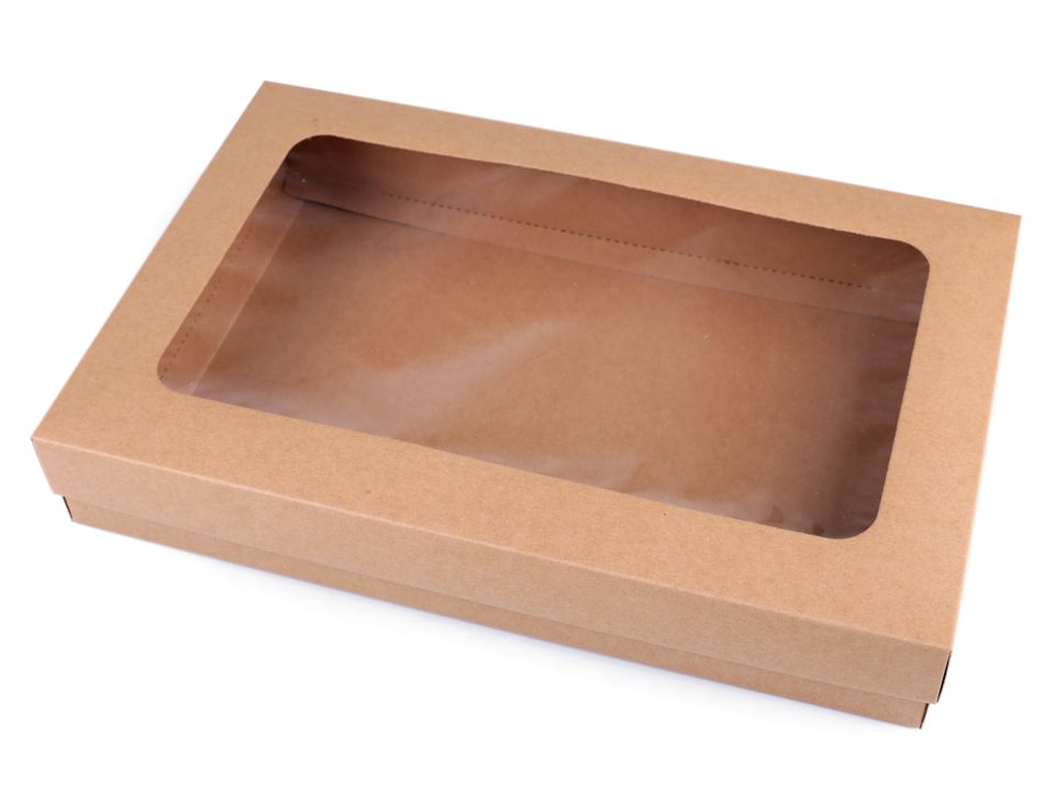 Paper Box with See-through Window | STOKLASA Haberdashery and Fabrics